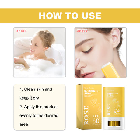 Sunscreen Stick, Refreshing Non-Greasy Concealer Moisturizing Whitening Skin Protection Cream - V.I.P Digital Presence