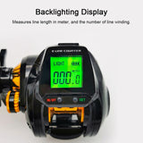 7.2:1 Digital Fishing Baitcasting Reel With Accurate Line Counter Large Display Bite Alarm Counting or Carbon Sea Fishing Rod - V.I.P Digital Presence