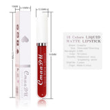 CmaaDu 18 Color Lipstick Matte Non-Stick Cup Waterproof Long Lasting Lip Gloss - V.I.P Digital Presence
