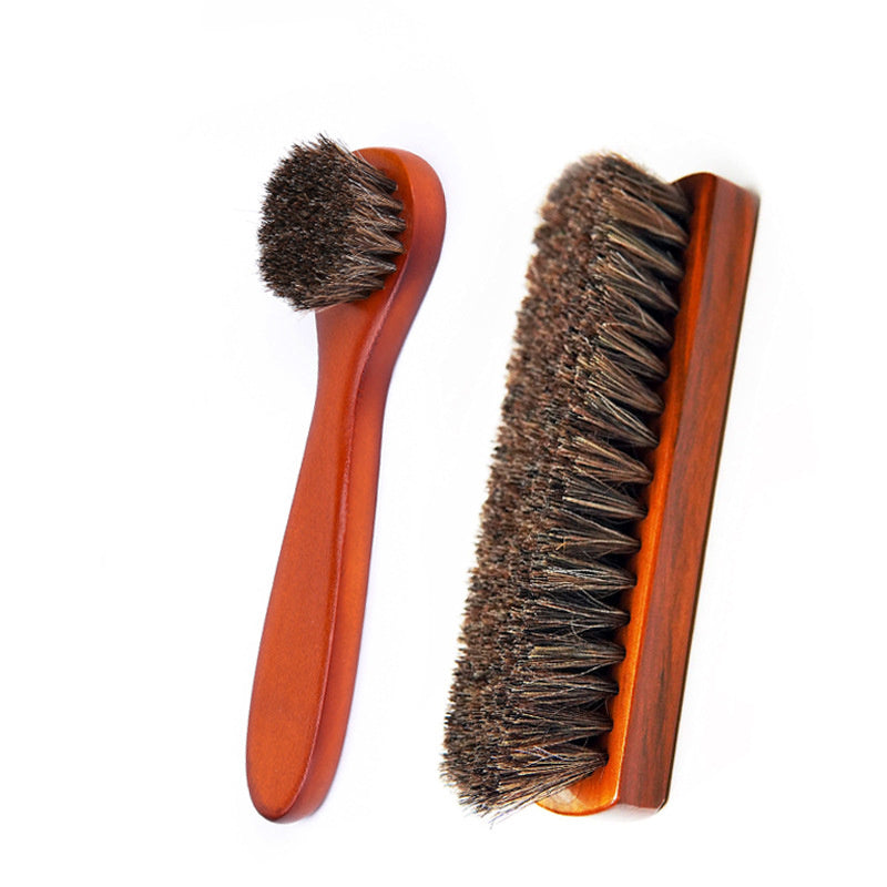 Wood Horsehair Shoe Brush Large Leather Shoe Brush Set Horsehair Shoe Brush Set - V.I.P Digital Presence