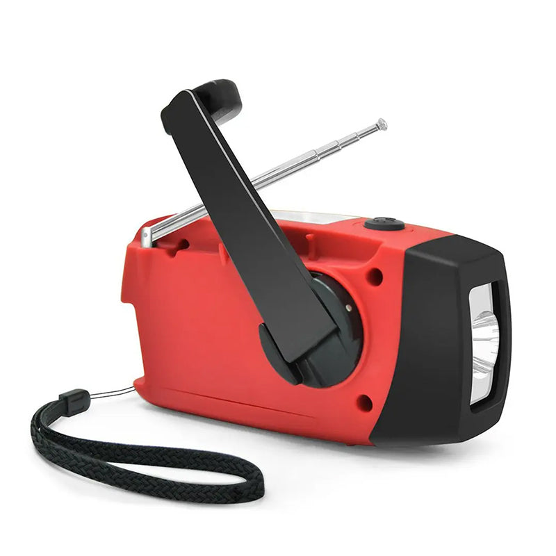 Portable multi - func hand - crank, emergency gen, solar radio, shockproof, FM/AM/WB/NOAA, power bank - V.I.P Digital Presence