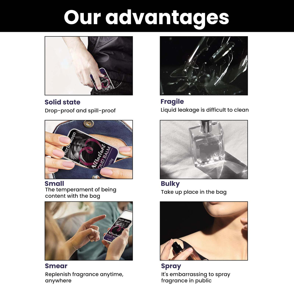 Solid Balm Fresh, Light, Long-Lasting, Refreshing And Fragrant Small Portable Balm - V.I.P Digital Presence