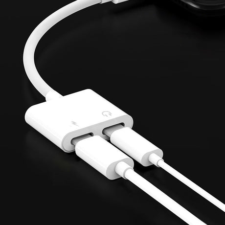 udio Adapter Charger Cable For iPhone X 8 Dual Headphone Aux cable for Lightning Converter For iPhone 10 Charging Splitter - V.I.P Digital Presence
