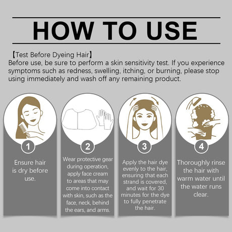 Magic Beauty wax series, colorful hair color herbal gentle moisturizing hair care and easy coloring hair conditioner - V.I.P Digital Presence