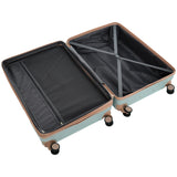 Luggage Sets New Model Expandable ABS Hardshell 3pcs Clearance Luggage (grey green)