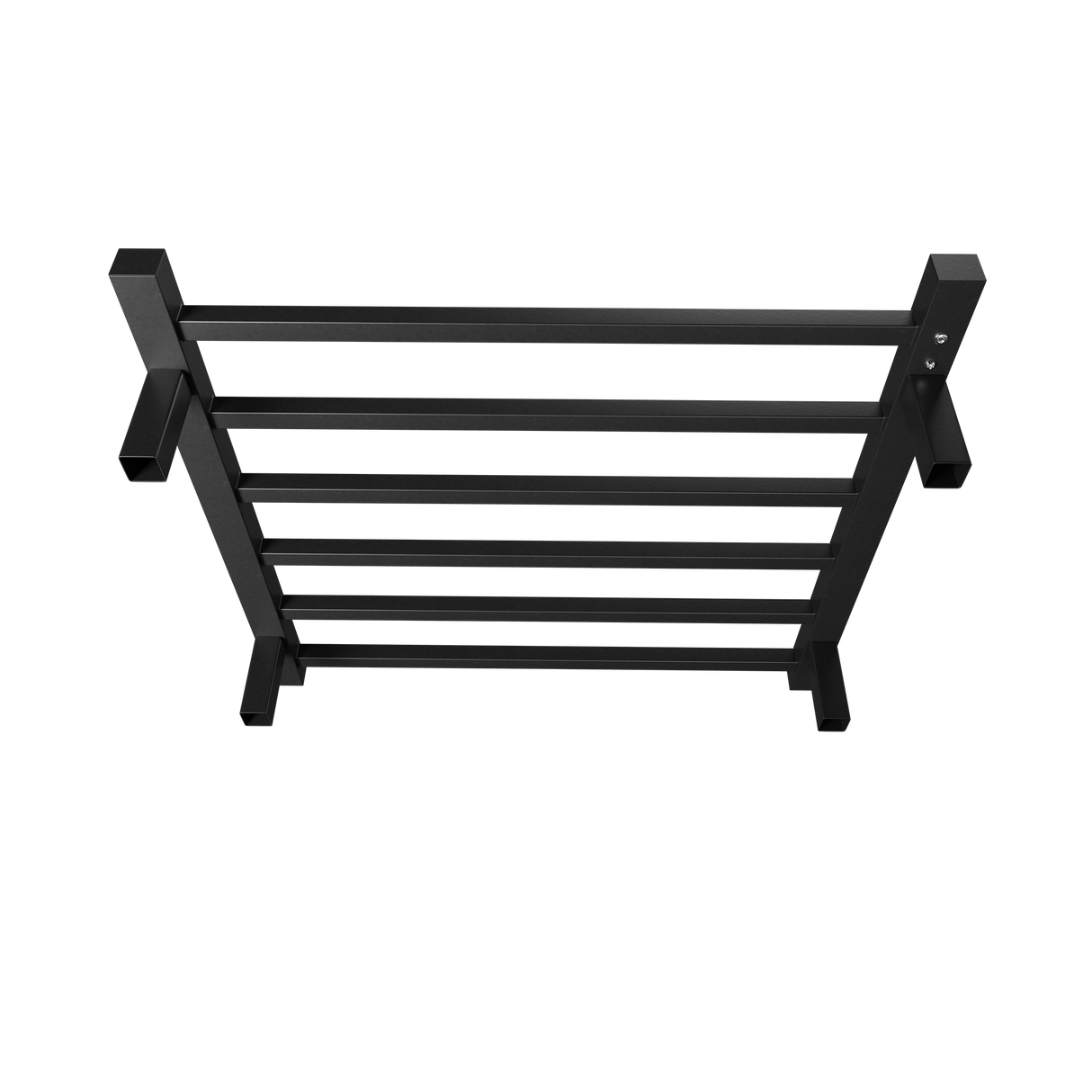 Towel Warmer 6 Bar Electric Heated Towel Rack Wall Mount Plug-in/Bath Towel Heater Matt-Black - Timer - V.I.P Digital Presence