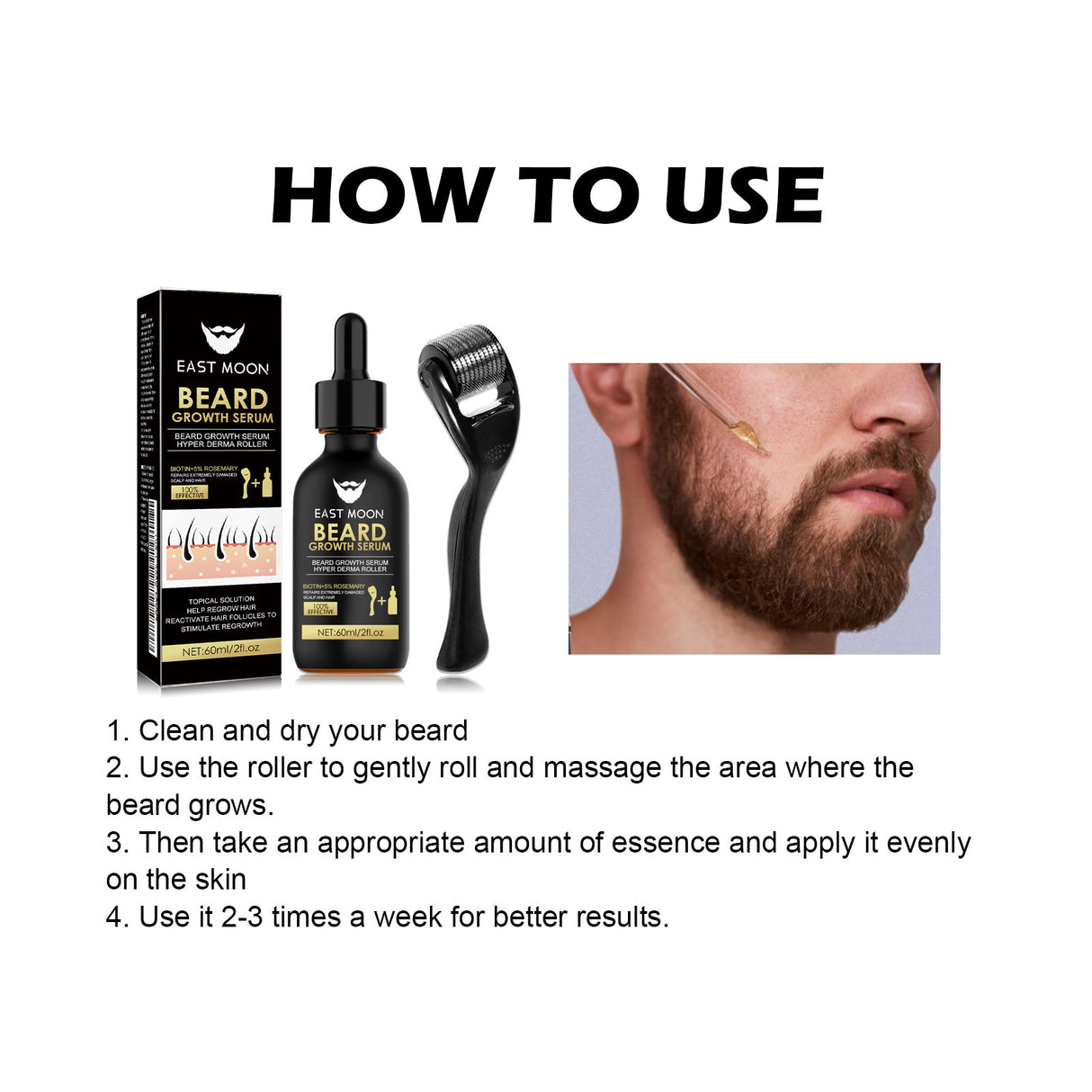 Facial Care Essence Set Men's Facial Care Hair Nourishing Beard Care - V.I.P Digital Presence