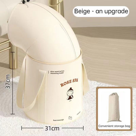 Foldable foot bath bag foot bath basin deep barrel over calf dormitory fumigation foot bath barrel household portable foot bath - V.I.P Digital Presence