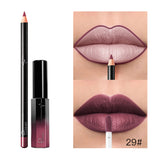 Pudaier 36 Color Matte Lip Gloss Lip Liner Matte Matte Lip Glaze Lipstick Pencil - V.I.P Digital Presence
