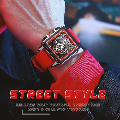 Lige New Men's Watch Square Multifunction Chronograph 30M Waterproof Watch - V.I.P Digital Presence