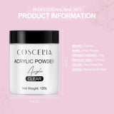 COSCELIA New 120g White Powder Transparent Crystal Powder 150ML Crystal Liquid Nail Shop Nail Tool Set - V.I.P Digital Presence
