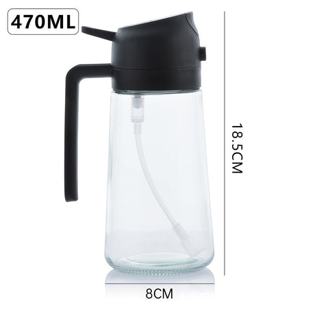2-in-1 Kitchen Olive Oil Dispenser, Oil Sprayer, Grilling & Picnic Tools - V.I.P Digital Presence