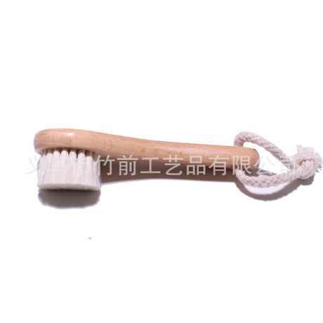 Baby hair comb round head beech wood baby bath brush children's bath brush - V.I.P Digital Presence