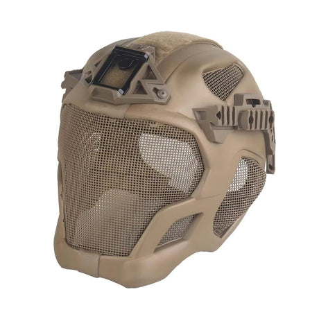 Lightweight EVA tactical helmet for hunting, airsoft, etc. Steel mesh mask included, good for cosplay. - V.I.P Digital Presence