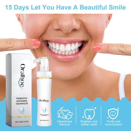Probiotic Brightening Toothpaste, Deep Cleaning To Remove Odors Care For Teeth Oral Cleaning Care - V.I.P Digital Presence