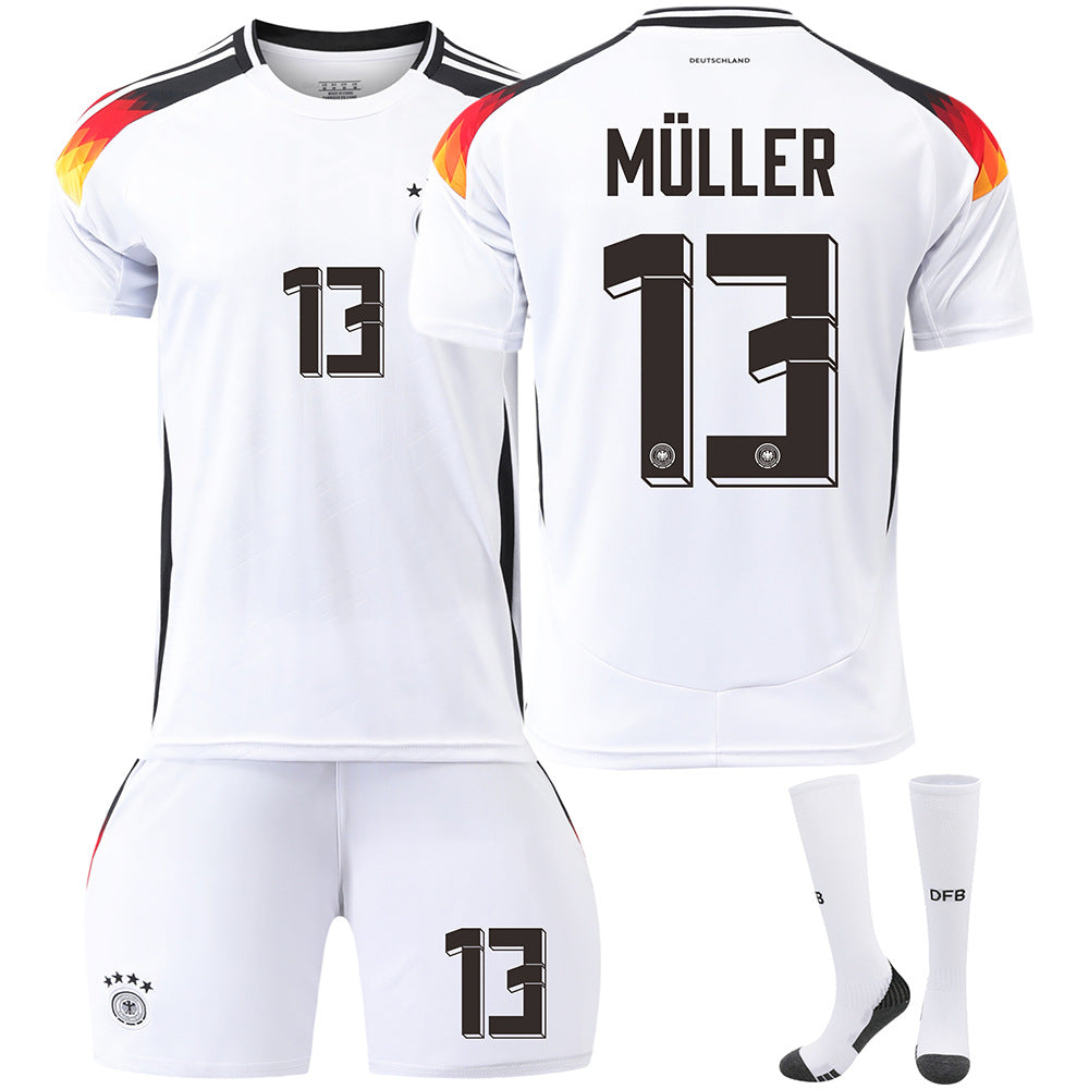 Germany home No. 13 Muller European Cup jersey 7 Havertz 8 Kroos football uniform men's suit - V.I.P Digital Presence