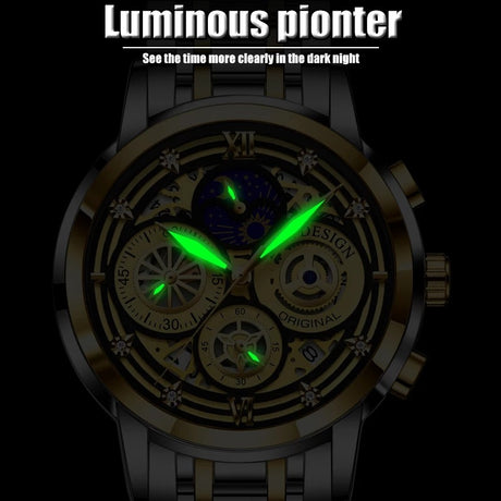 Men's Quartz Watch Skeleton New Concept Waterproof Watch Multifunctional Watch - V.I.P Digital Presence