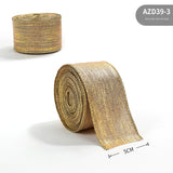 New Gold Onion Cloth Christmas Ribbon Gold Powder Decorative Bow Material Christmas Wire Edge Weaving Ribbon Decoration - V.I.P Digital Presence