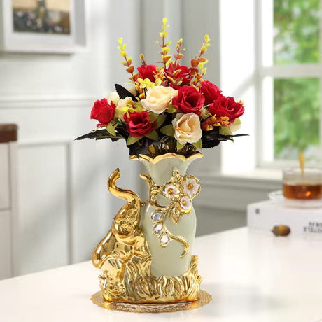 Ceramic countertop vase living room flower arrangement TV cabinet decoration creative interior decoration vase - V.I.P Digital Presence