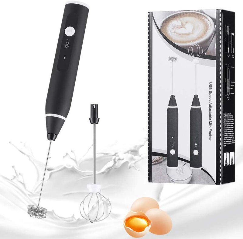 3-Piece Electric Milk Frother And Whisk Set - V.I.P Digital Presence