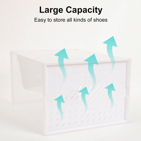 Hot Selling Foldable Shoe Storage Box, Stackable Shoe Cabinet, Dustproof Shoe Organizers Rack Shelf. - V.I.P Digital Presence