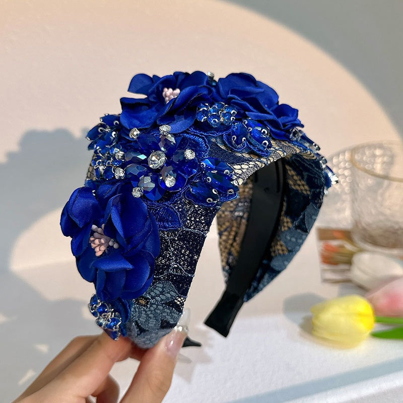 Handmade fabric flower headband and water diamond headband - V.I.P Digital Presence
