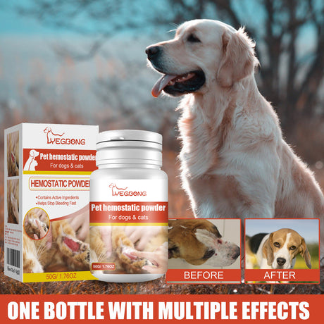 Pet Hemostatic Powder, Skin Wound Cleaning Styptic Powder For Cats And Dogs Soothing Wound Healing Powder For Pets - V.I.P Digital Presence