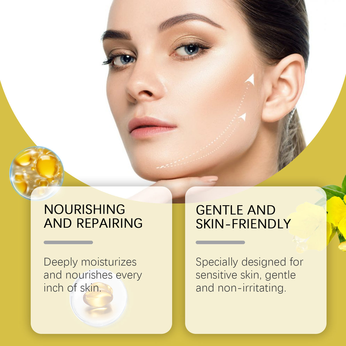 Primrose Essential Oil, Moisturizing, Anti-Wrinkle, Firming, Light Line, Moisturizing And Nourishing Facial Essence - V.I.P Digital Presence