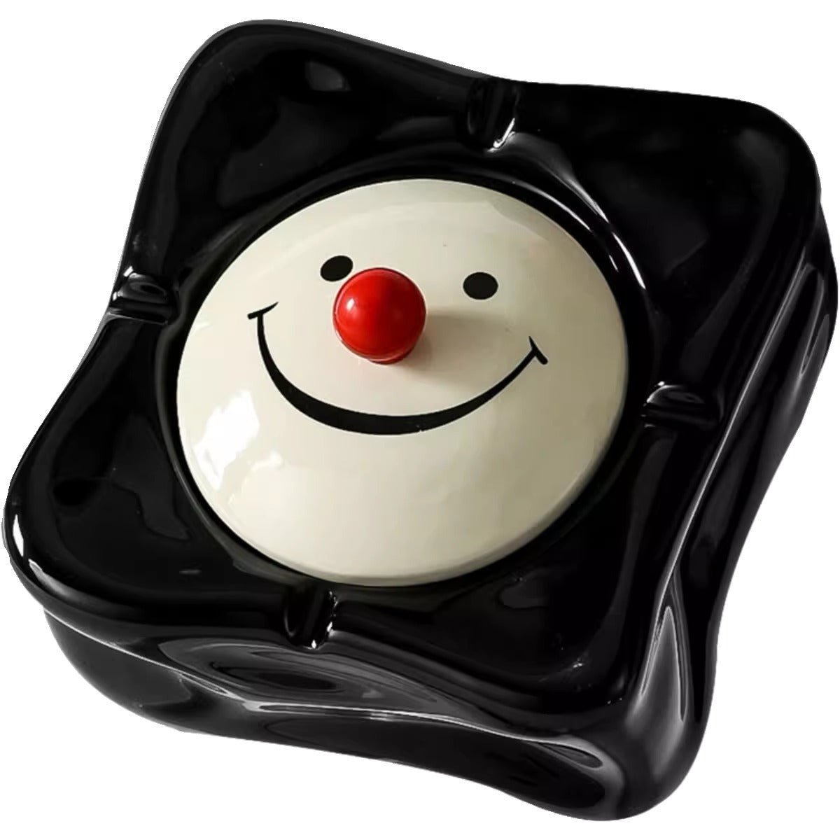 Light luxury and high-end feeling, home living room, anti fly ash with lid, office, high-end and atmospheric level, ceramic creative ashtray - V.I.P Digital Presence