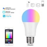 Bombilla inteligente WiFi con control por voz de Alexa, RGBCW, atenuación de color, A19, grafiti, Smart Life 