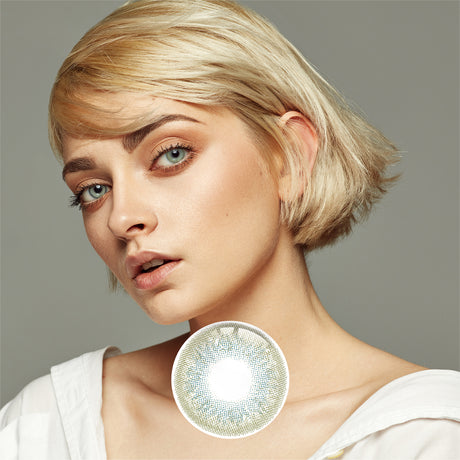 1Pair FDA Certificate Eyes Beautiful Pupil Colorful Girl Cosplay Contact Lenses  EMILY DARK GREEN - V.I.P Digital Presence