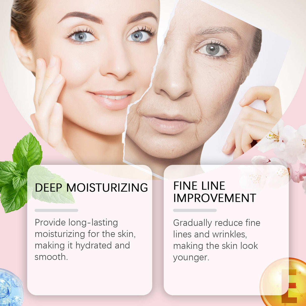 Facial Moisturizing Essential Oil, Moisturizing And Nourishing Facial Firming Care Essential Oil Soft And Moisturizing Skin