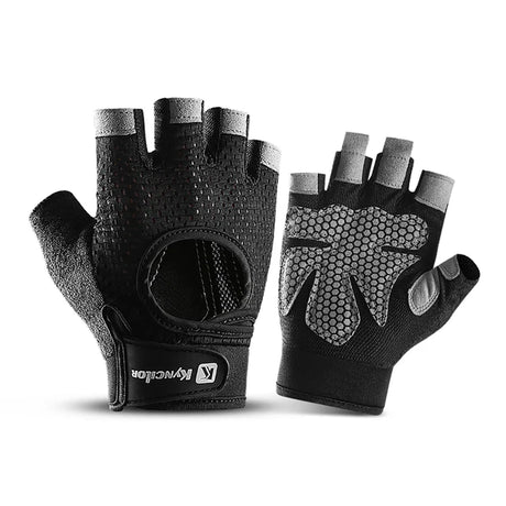 Outdoor sports fitness gloves anti slip and wear-resistant silicone half finger exposed riding gloves - V.I.P Digital Presence