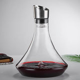 Wine Decanter Built-in Aerator Pourer, Wine Carafe Red Wine Decanter 1000ml