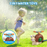 Cartoon snail sprinkler for boys and girls, summer garden lawn, water - spraying toys, fun pool party, backyard - V.I.P Digital Presence