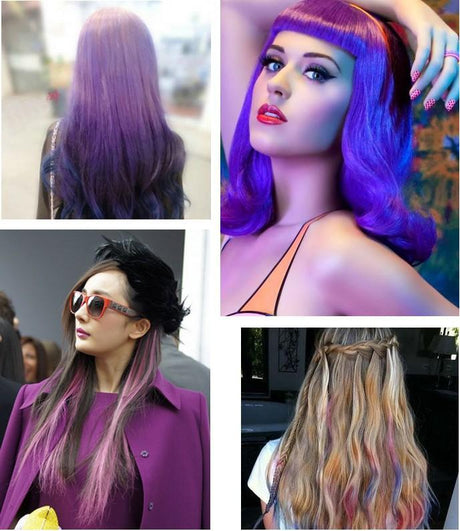 Hair Dying Chalk Temporary Hair Powder Soft Salon Hair Color DIY Salon 4 Colors optional one time use - V.I.P Digital Presence