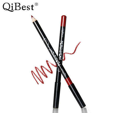 Qibest Fashion Black Rod Waterproof 12 Colors Lip Liner Lipstick Pen - V.I.P Digital Presence