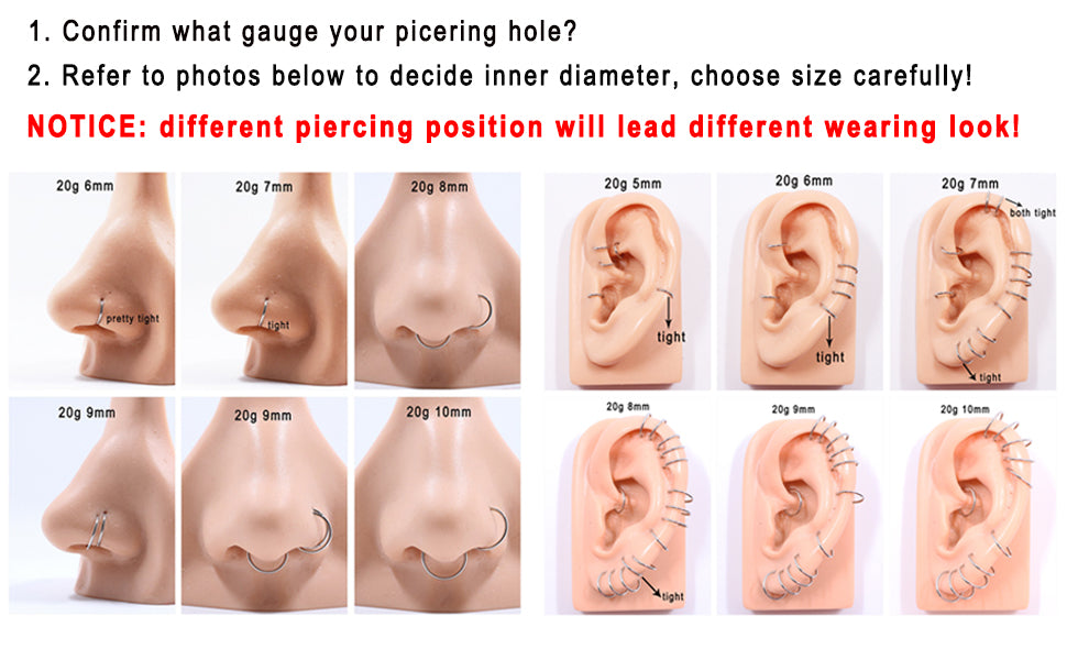 18g- steel hoop-silver-10-1 - V.I.P Digital Presence