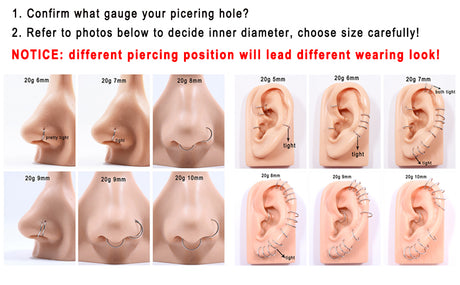 18g- steel hoop-silver-10-1 - V.I.P Digital Presence