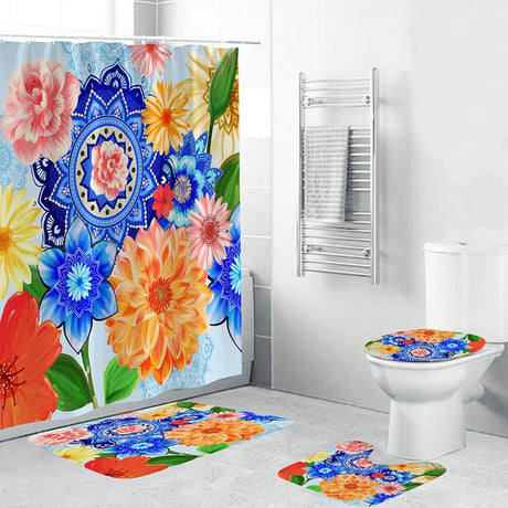 Bohemian Style 3D Digital Printing Polyester Waterproof and Mold Proof Shower Curtain Bathroom Shower Curtain - V.I.P Digital Presence