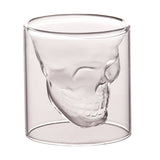 Double layered skull glass, creative bar glass, transparent insulated water glass, skull glass, beer glass, imprisoning pirates - V.I.P Digital Presence