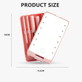 LED Folding Rotating Cosmetic Mirror Box with Brush - V.I.P Digital Presence