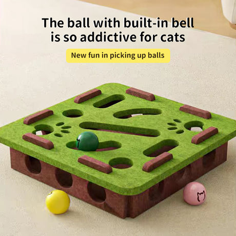 Felt puzzle toys, puzzle boxes, ball motion toys for indoor cat exercise, entertainment and hunting. - V.I.P Digital Presence