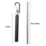 1 Set Reusable Telescopic Straw Set Portable Stainless Steel Easy To Clean Straw With Carry Case - V.I.P Digital Presence