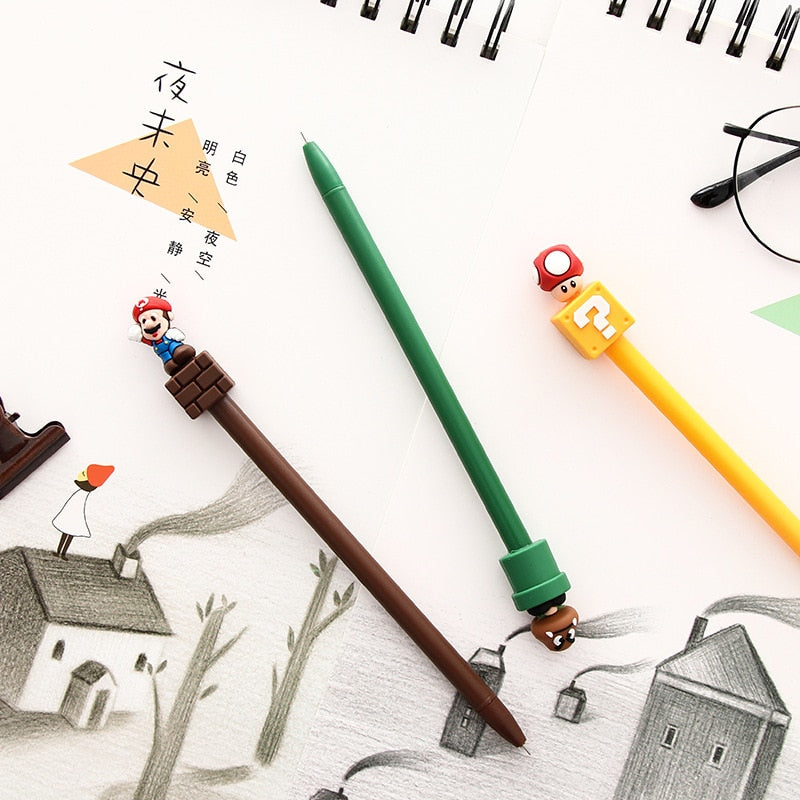 Super Mario Gel Pen Signature Pen Escolar Papelaria School Office Supply Promotional Gift - V.I.P Digital Presence