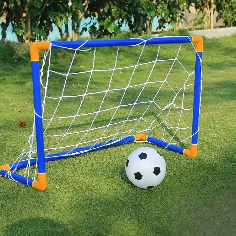 Mini foldable plastic soccer set, detachable posts, high-strength, indoor/outdoor, kids' bday gift - V.I.P Digital Presence