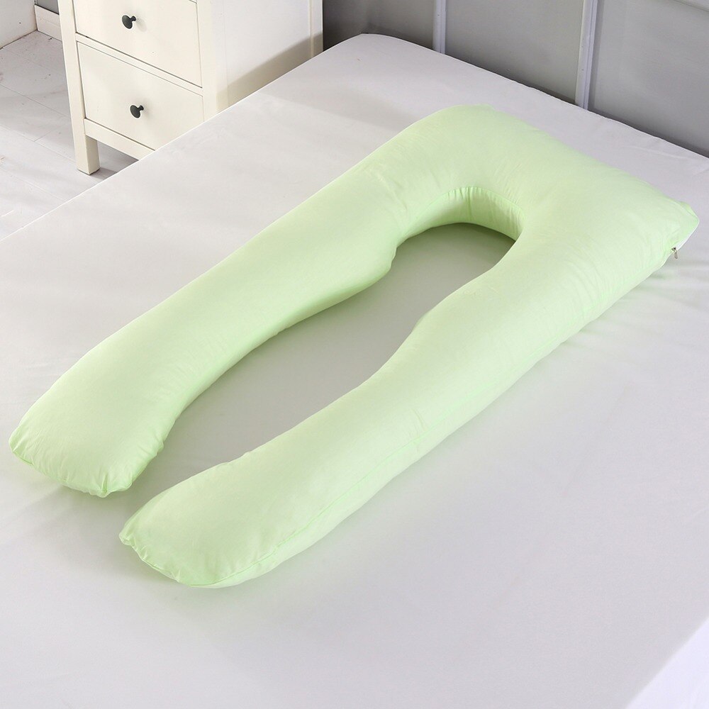 Almohada de embarazo, ropa de cama, almohada de cuerpo entero para embarazadas, cómoda almohada en forma de U, almohadas largas de apoyo para dormir de lado