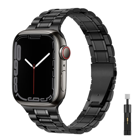 Suitable For Apple Watch S 3 4 5 iwatch S 7 8 9 Stainless Steel Metal Fine Steel Watch Chain With Five Beads - V.I.P Digital Presence