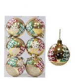 Christmas ball hand drawn pattern Christmas tree pattern decoration plastic electroplated ball decoration - V.I.P Digital Presence