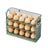 Large-capacity fridge egg storage, portable multi-layer tray, auto-open/close holder - V.I.P Digital Presence